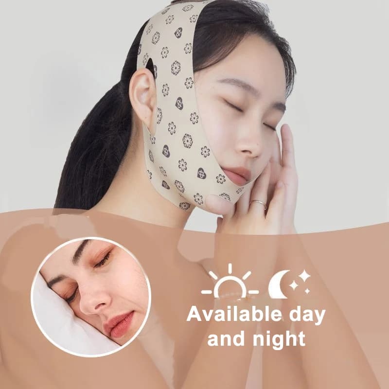 Fasciatura dimagrante per il viso Cintura per maschera Riduttore a doppio mento Cintura per lifting del viso Tenditore Cinghia sottile Antirughe Strumento per la cura del viso della pelle