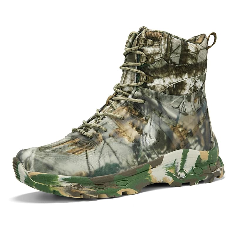 Men's high-top tactical boots, breathable combat training boots, plus-size anti-slip and wear-resistant outdoor hiking boots