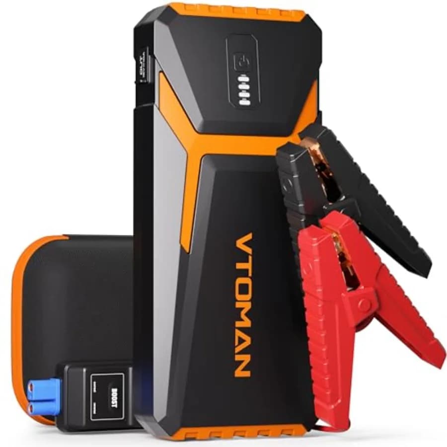 Avviatore di Emergenza Portatile V10 Pro 4500A per Auto, Compatibile con Tutti i Motori a Benzina fino a 10.0L e Diesel, Batteria al Litio 12V, Booster di Avviamento, Power Bank per Auto