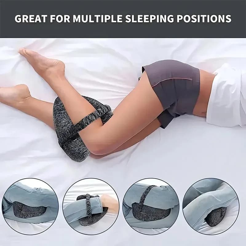 Cuscino Cuscino ergonomico di supporto per le gambe Allevia il dolore alla sciatica per la schiena e l'anca Cuscino morbido di supporto per le gambe con rimovibile e lavabile