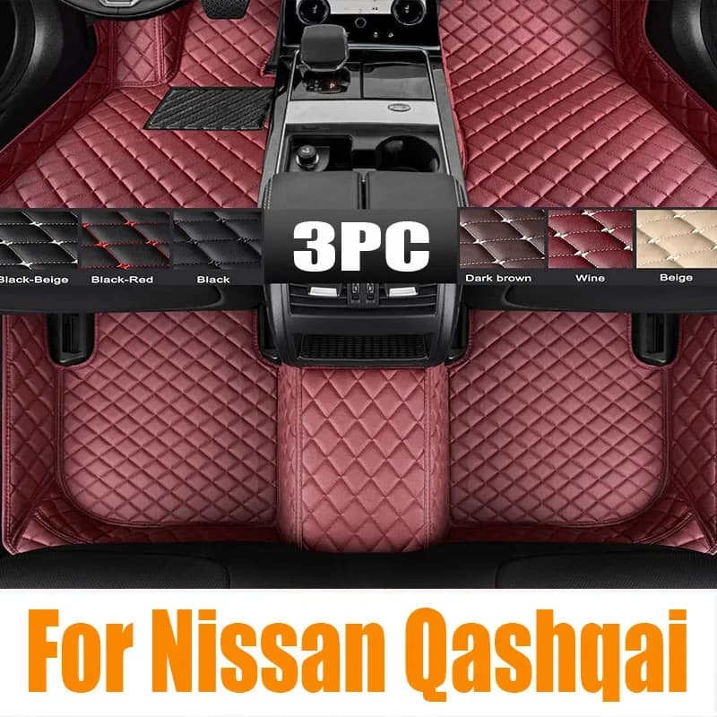 Tappetino per auto per Nissan Qashqai J10 Dualis Acenta 2006 ~ 2013 2007 Parti del piede TPE Liner Tappeto Pad Copertura personalizzata Tappeto Accessori 0