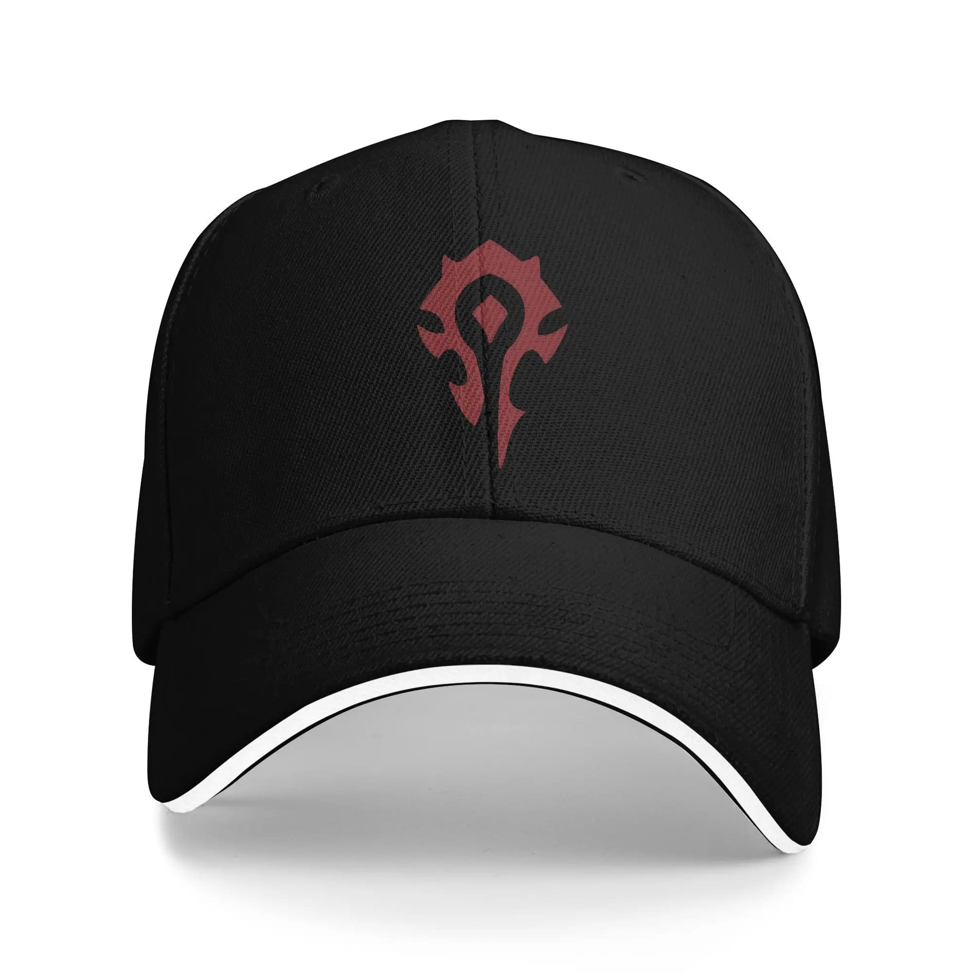 Horde World of Warcrafts Baseball Cap Design Print Trucker Hat Summer Female Male Running Hippie Snapback Cap