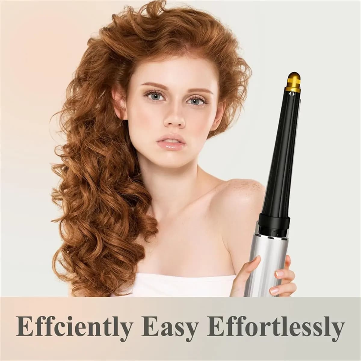 *X07A Accessory for conical iron barrels for long hair curlers for Shark FlexStyle, curlers for iron with automatic winding of 0,78-1,4 inch Red Rose
