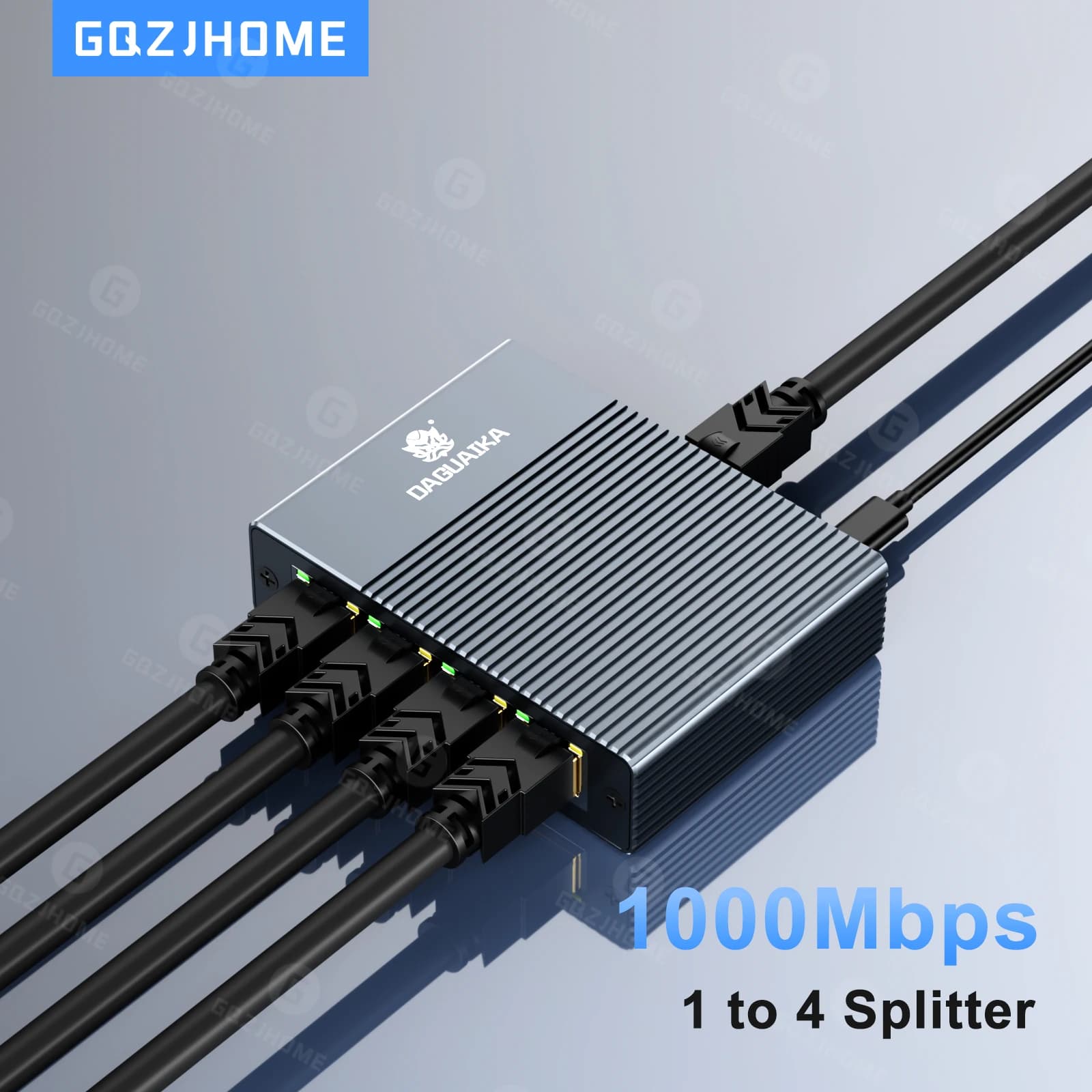 1000Mbps Ethernet Splitter 1 to 2/3/4 Network Extension RJ45 LAN Internet Splitter HUB for PC Laptop Router TV-Box Digital TV