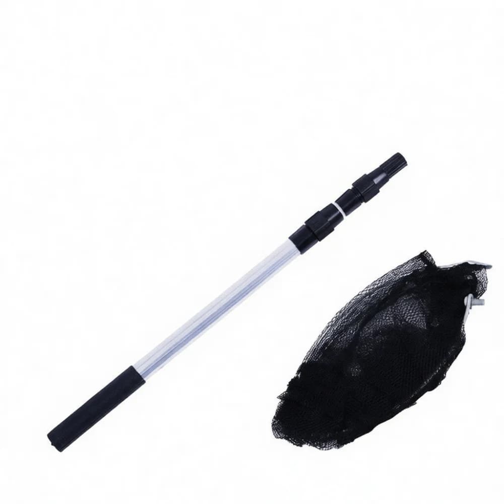 High Quality Aluminum Fishing Net Handle Telescopic Landing Gear Lightweight Retractable Mesh For River Lake Fishing Aid