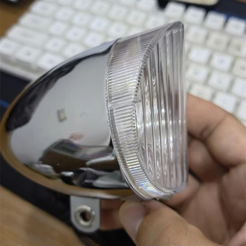 Luce per bicicletta GRATUITA 7 LED Retro Classic Bike Faro per bicicletta Retro Head Light Lampada di sicurezza per nebbia anteriore Q040