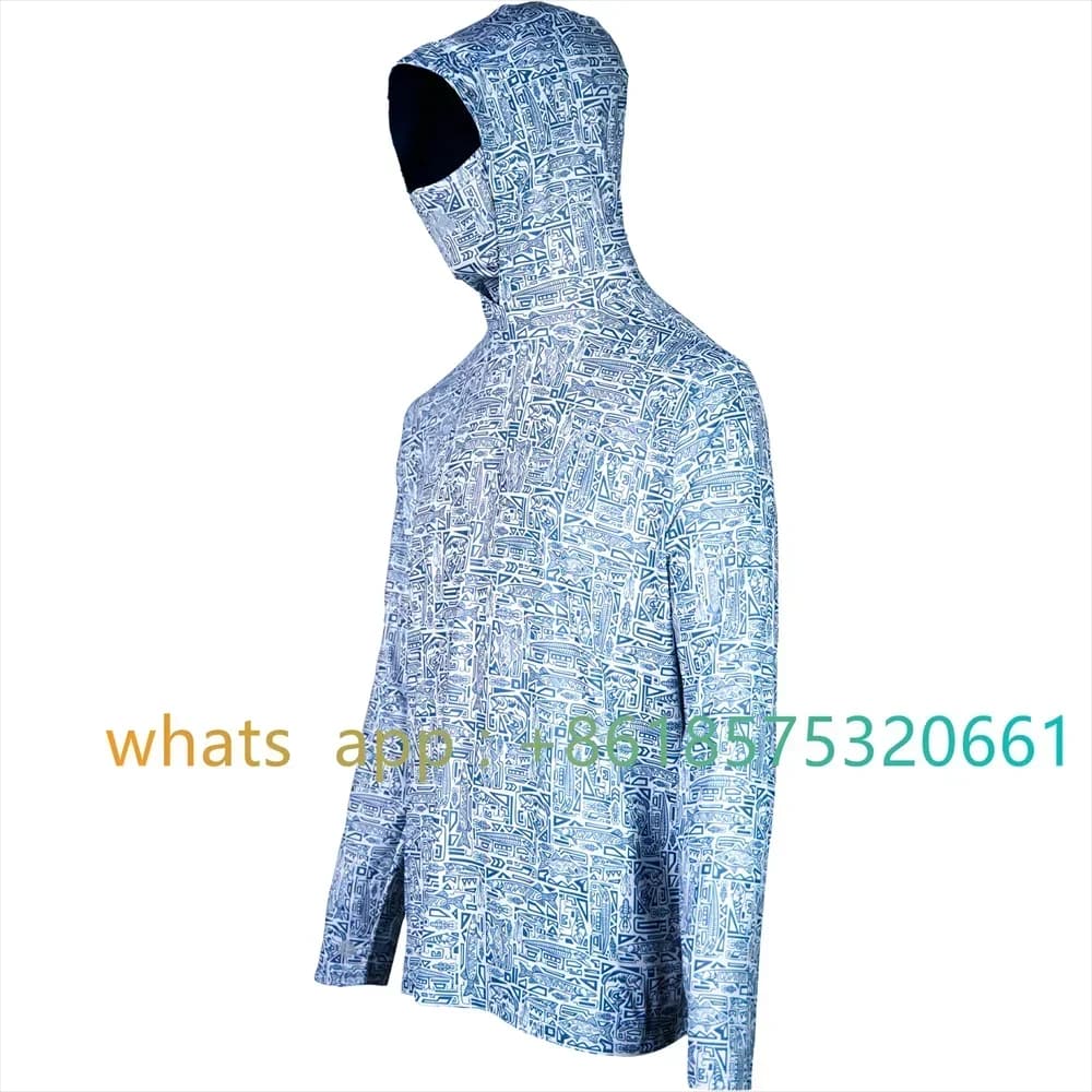 GOOGAN SQUAD Men Hoodie With Mask Long Sleeve Performance Fishing Clothing Camisa De Pesca Quick-drying Sun Protection Fishing