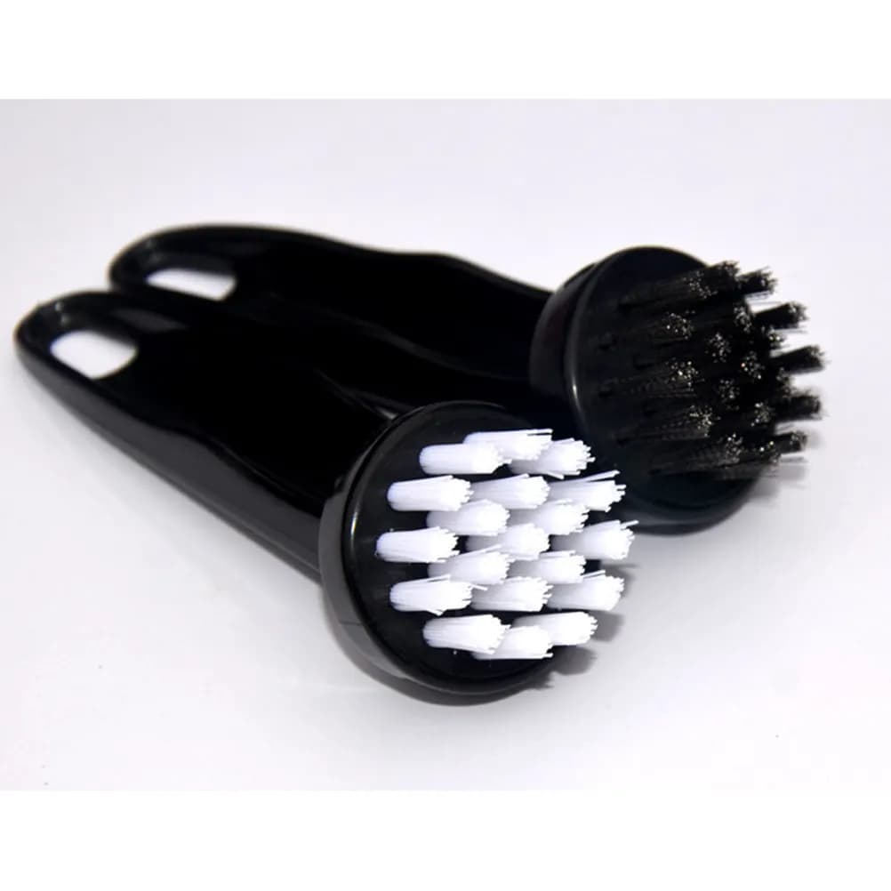 Professional Golf Club Brush with PP and Wire Bristles Round Head Cleaning Tool for Clubs Spikes Grooves Shoes Outdoor Events
