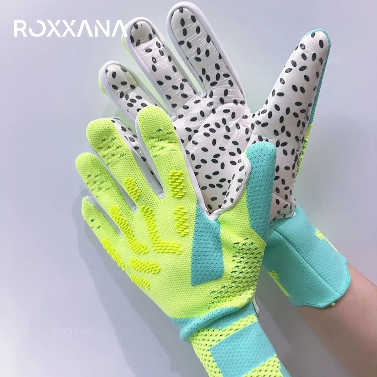 Nuovi guanti da portiere da calcio traspiranti estivi, guanti speciali da allenamento per partite di calcio antiscivolo e resistenti all'usura in lattice
