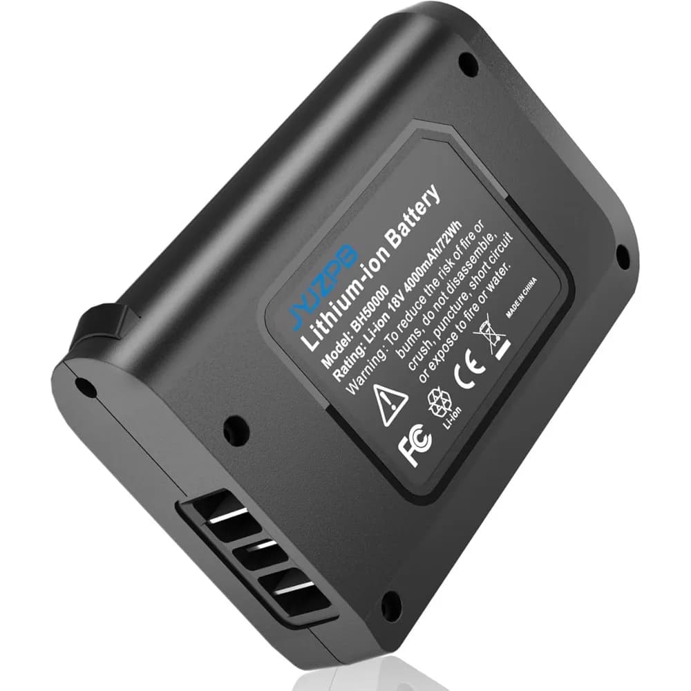 Batteria agli Ioni di Litio 18V 4.0Ah Aggiornata per Aspirapolvere Senza Fili Compatibile con 302723001 BH50015 BH50010 BH50020
