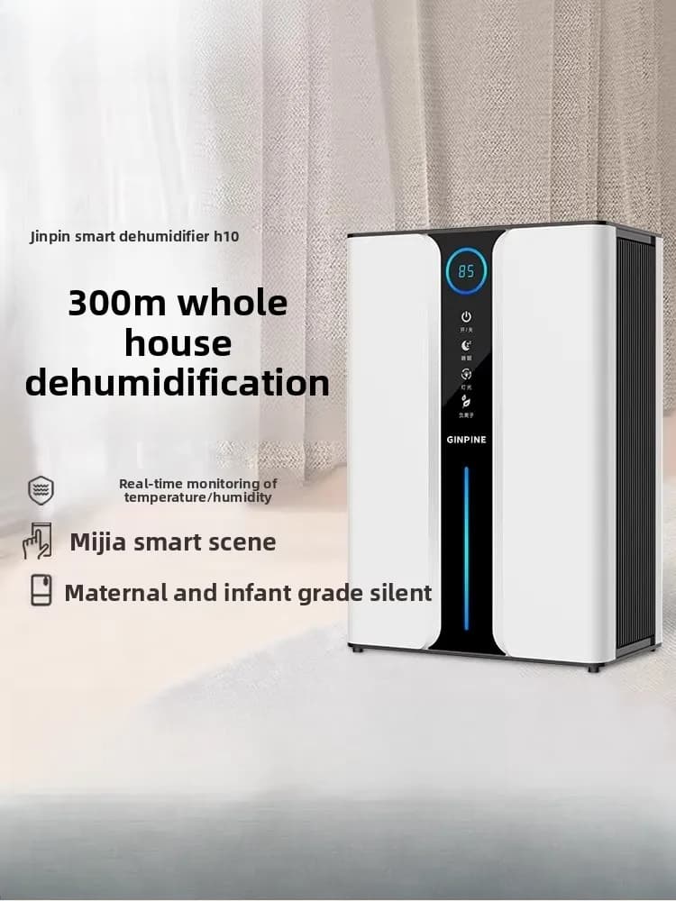 Deumidificatore intelligente per uso domestico, funzionamento silenzioso, dimensioni ridotte, adatto per climi umidi, deumidifica e asciuga nelle camere da letto.