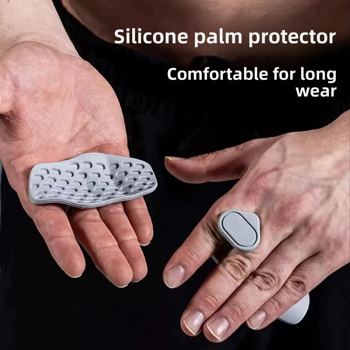 Fitness Silicone Palm Pads Anti-Slip Weight Lifting Gymnastics Single Bar Pull-Up Equipment Training Gym Heavy Duty Grips