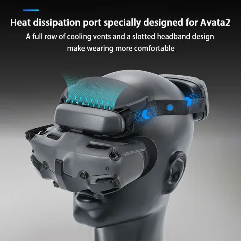 RCSTQ Cuscino per fronte largo per DJI Avata 2 /Dji Neo Google 3 Poggiatesta per decompressione facciale per accessori per droni DJI Google3