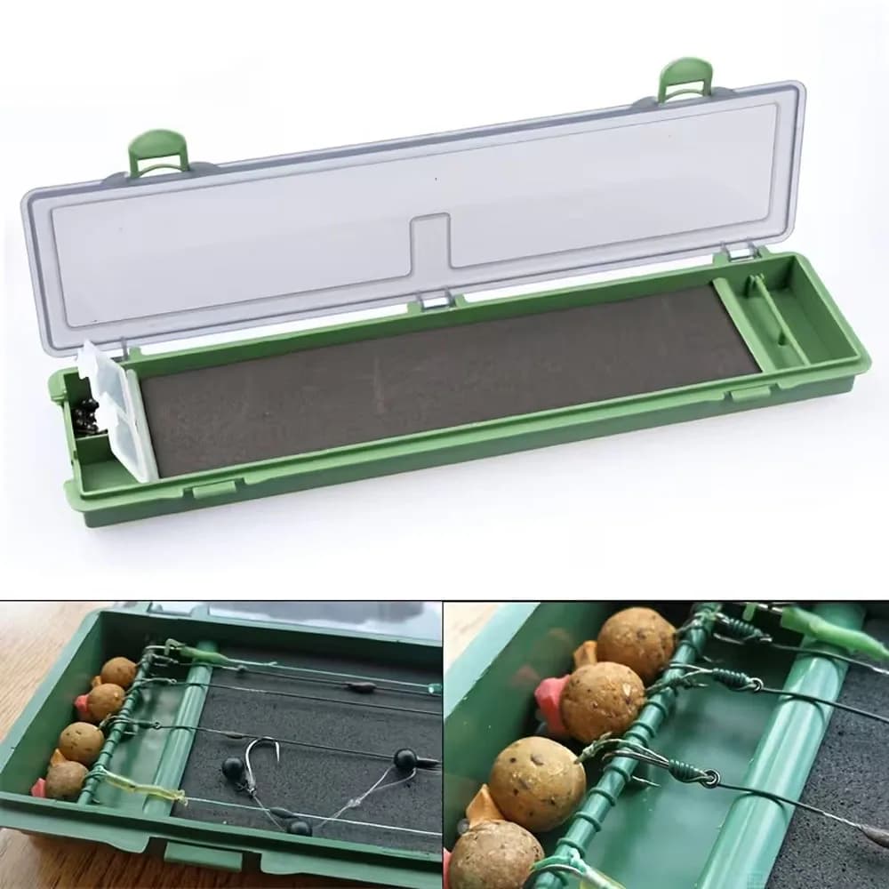A portable storage box for fishing equipment for drilling systems, available in various colours, made of durable ABS material