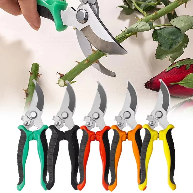 Nuove Forbici Professionali in Acciaio Inossidabile per Giardinaggio, Potatura Rami, Alberi da Frutto, Fiori, Utensili per Potatura Domestica
