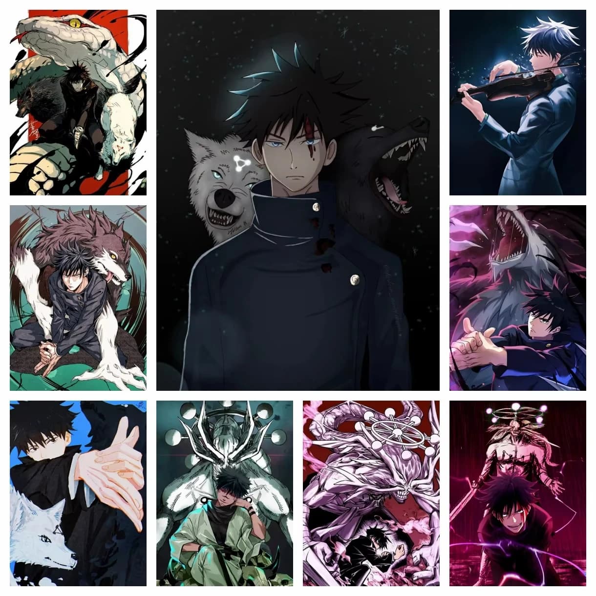 Acrylic Paint By Numbers Jujutsu Kaisen Anime Oil Painting Package Art Picture For Bedroom Wall Adults Hand Painted Unique Gift