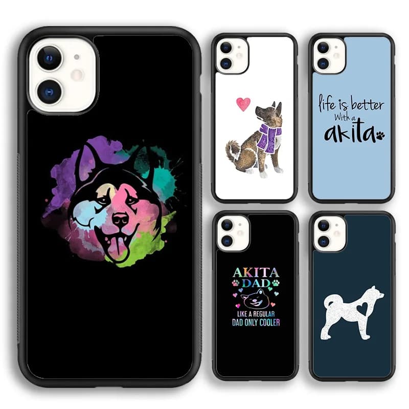 Animale Simpatico Cane Akita Custodia morbida per telefono per iPhone 16 15 14 plus XS XR 11 12 mini 13 pro max coque Shell Fundas