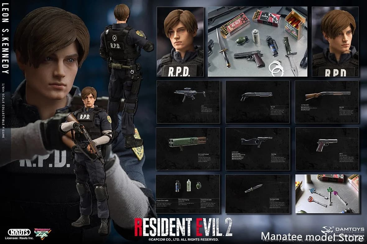 Disponibile NAUTS vfdamtoys DMS030 1/6 ufficiale di polizia RPD Leon Kennedy Action Figure mobili Set completo per la raccolta dei Fan