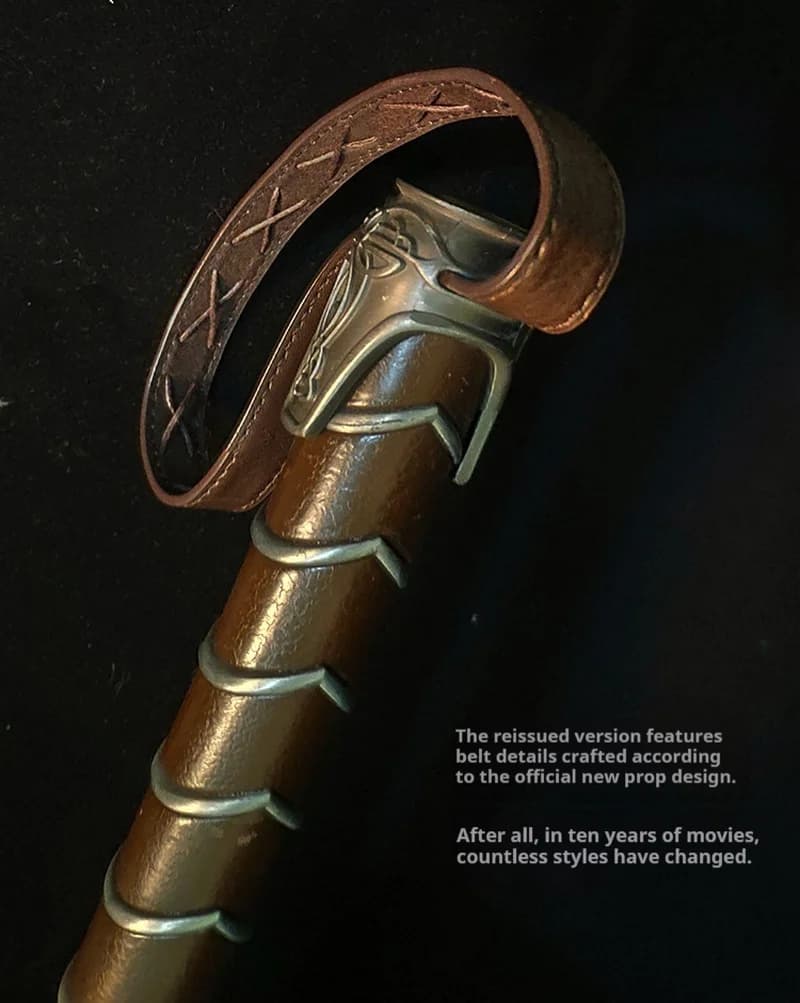 Hcmy Avengers 4 Thor's Hammer 1:1 Scale Full Metal 2.0 Version Collectible Action Figure Model Toy for Hobbies