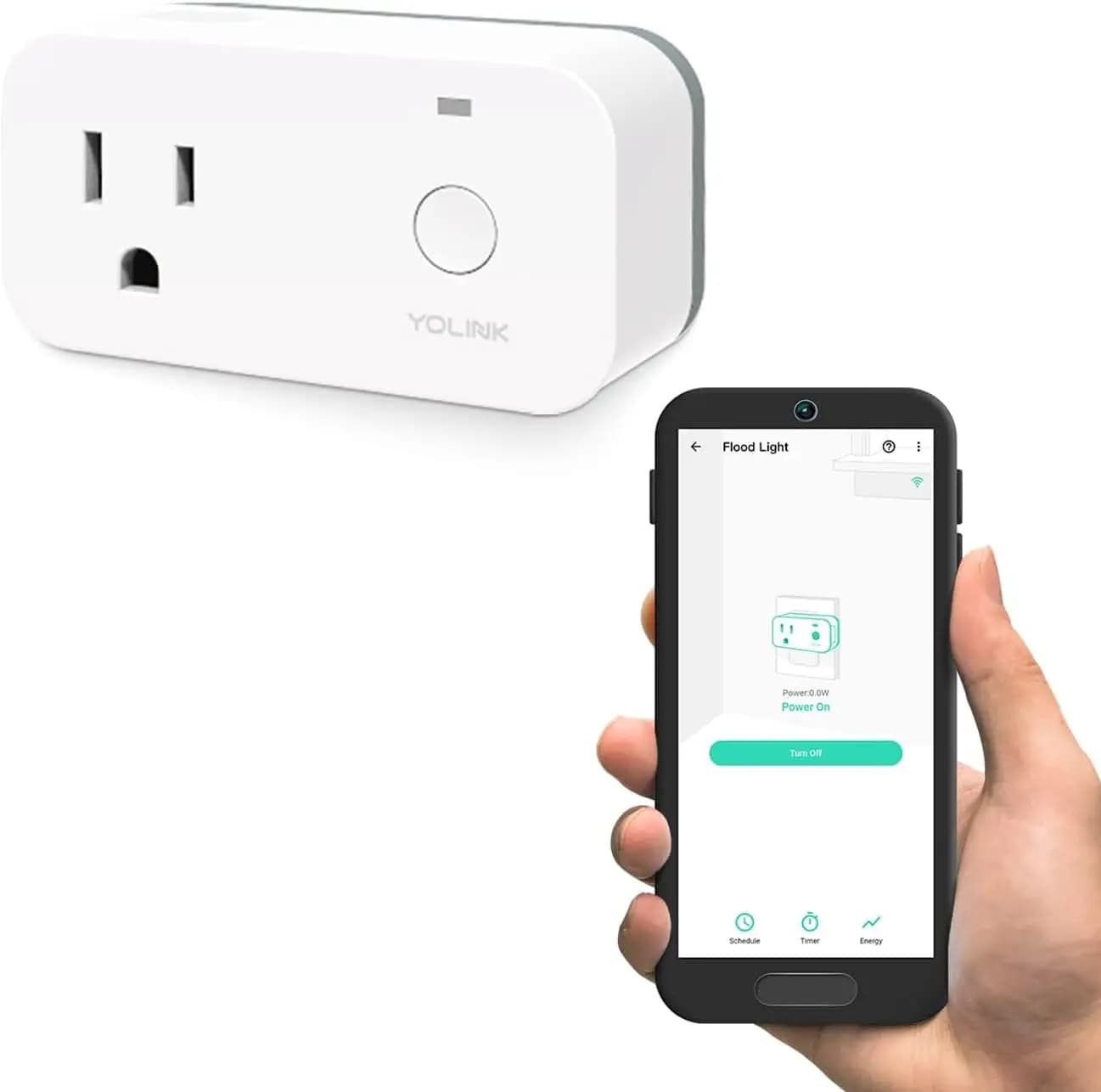Smart Plug with Energy Monitoring, 1/4 Mile Long Range, Works with Alexa & Google Assistant, Remote Control, Hub Required