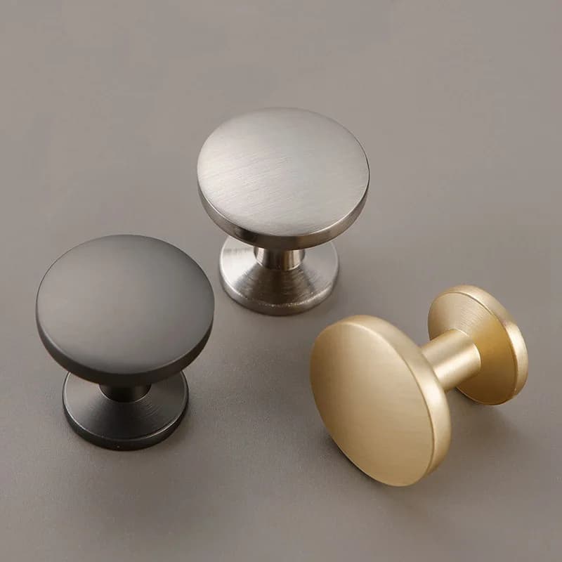 Maniglia ad anello moderna color oro, di lusso, a foro singolo, per mobili, armadi, cassetti e comodini