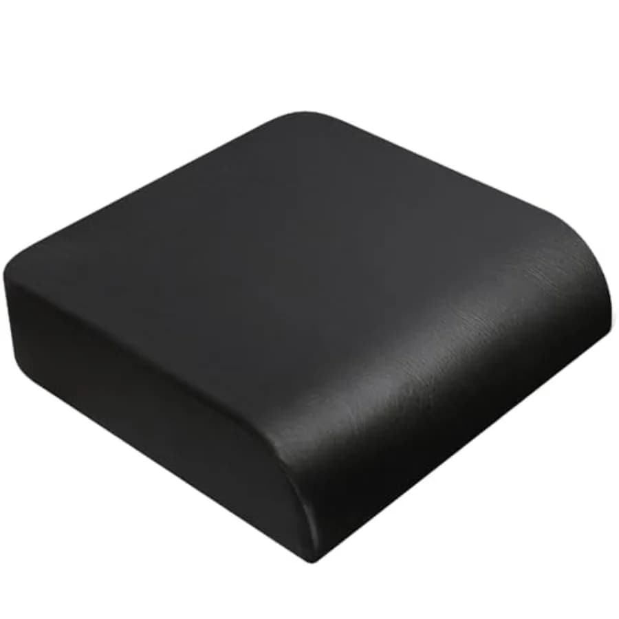 Cuscino del sedile grande Cuscino in pelle PU in memory foam spesso 4 pollici per cuscino di supporto per sollievo dal dolore alla schiena sciatica per fianchi