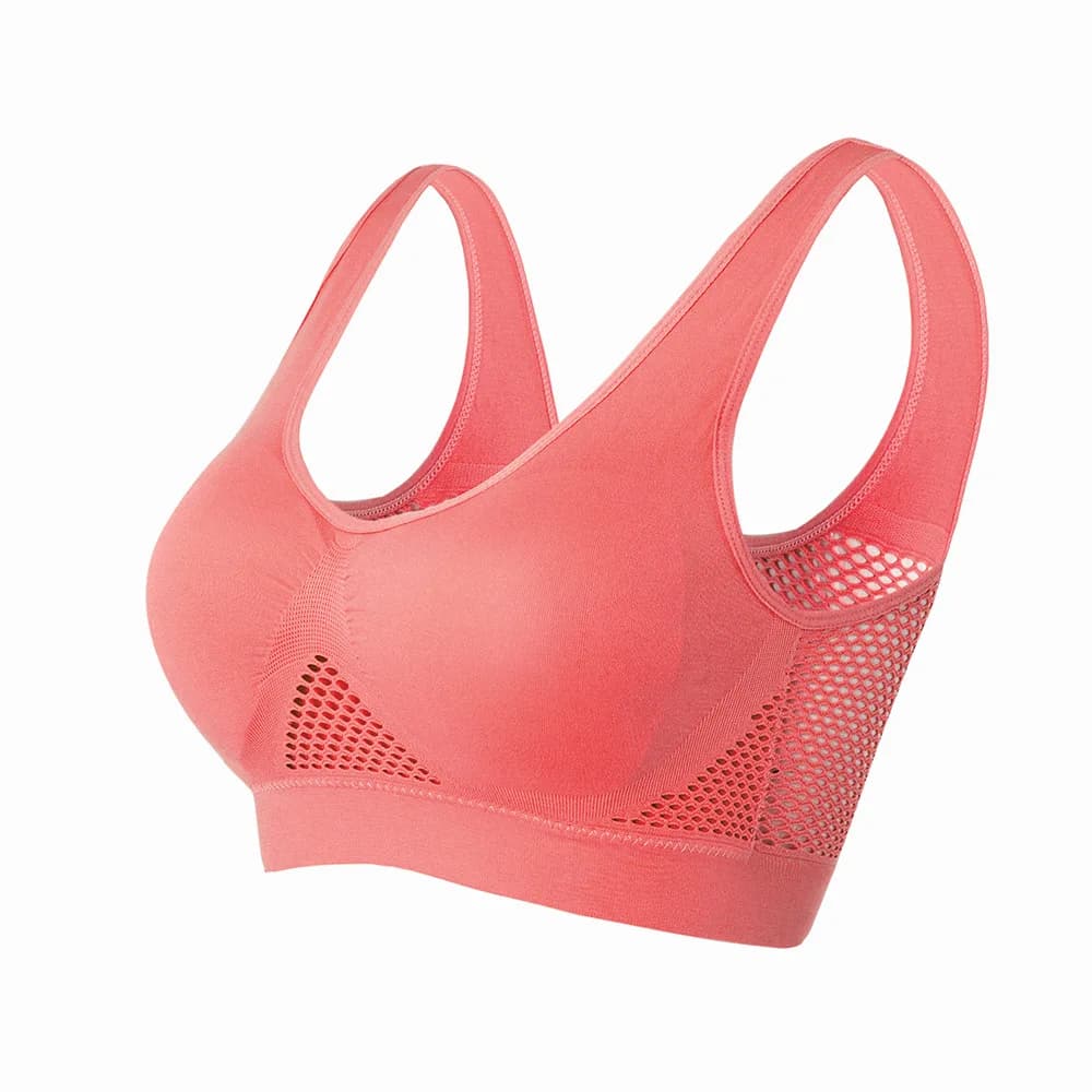Breathable Sports Bra Top Fitness women's bra Removable padded sports bra Gym Racing Bras push up seamless