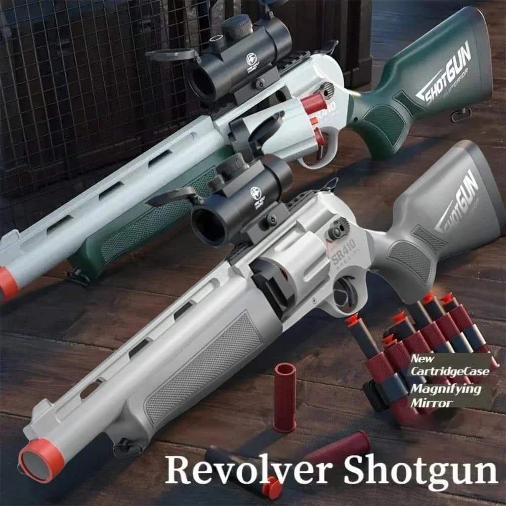 Pistola Giocattolo a Caricamento Manuale per Bambini, Fucile Giocattolo con Proiettili Morbidi per Giochi all'Aperto, Regalo di Compleanno e Natale