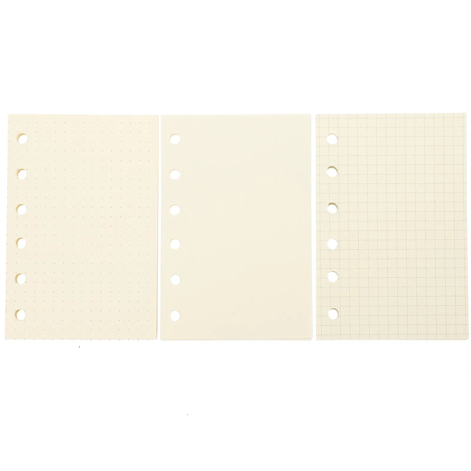 3 Libri di Ricambio per Planner, Fogli Sfusi per Quaderno, Inserti di Ricambio, Carta a Righe per Scrittura Fluida, Blocco Note per Studio e Lavoro