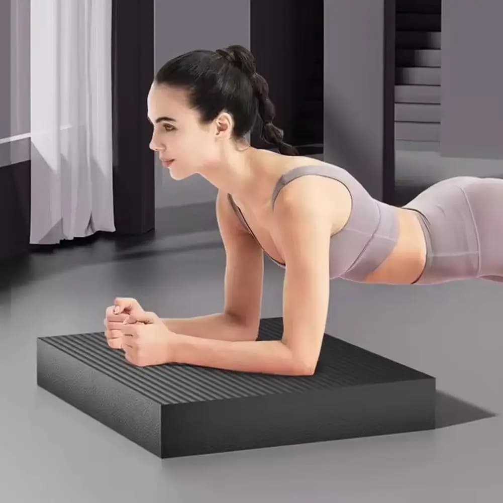 Fitness Balance Pad for Women Men Non Slip Foam Cushion Core Stability Trainer Yoga Pilates Workout Exercise Knee Support Mat