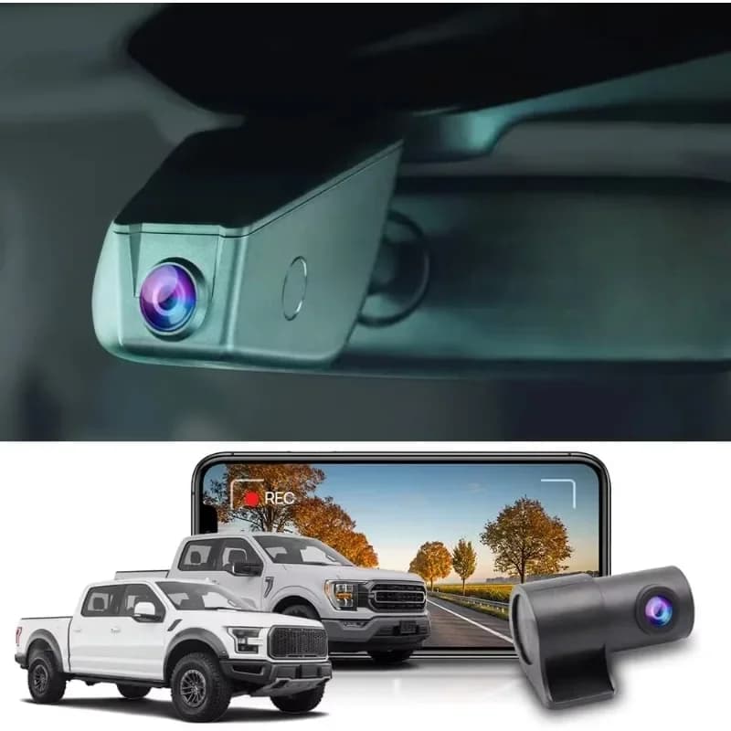 Home.Front 4K + Rear 1080P Dash Cam Fit for Ford F150 F250 2021-2024 Limited XL Raptor Lariat Platinum King Ranch Tremor. ♪