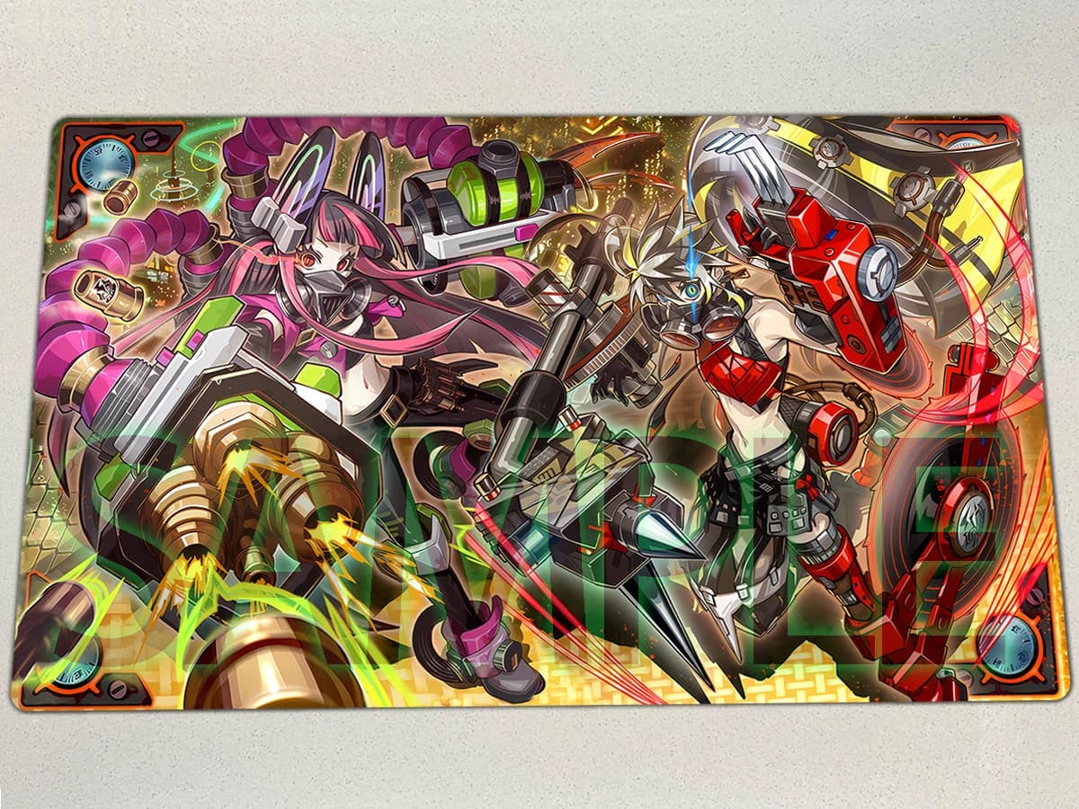 Tappetino da Gioco YuGiOh Kewl Tune Remix TCG CCG, Tappetino Kewl Tune RS, Tappetino da Duello per Gioco di Carte Collezionabili, Tappetino Mousepad in Gomma