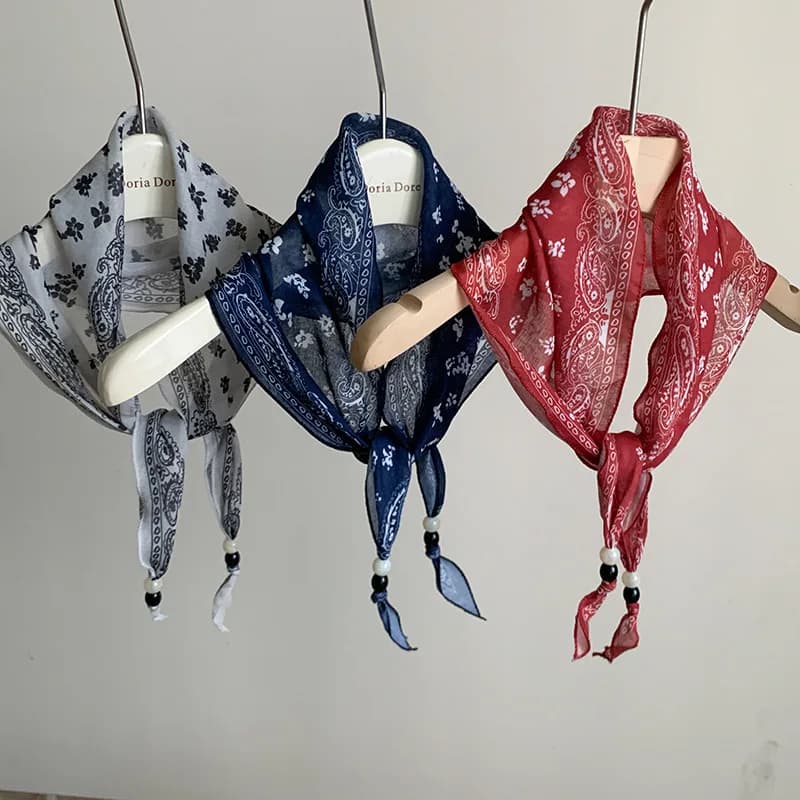 Hong Kong-Style Retro Versatile Scarf: for Women, Trendy Elegant Neck Scarf Gift, Daily Casual Evening Party Cute Vintage