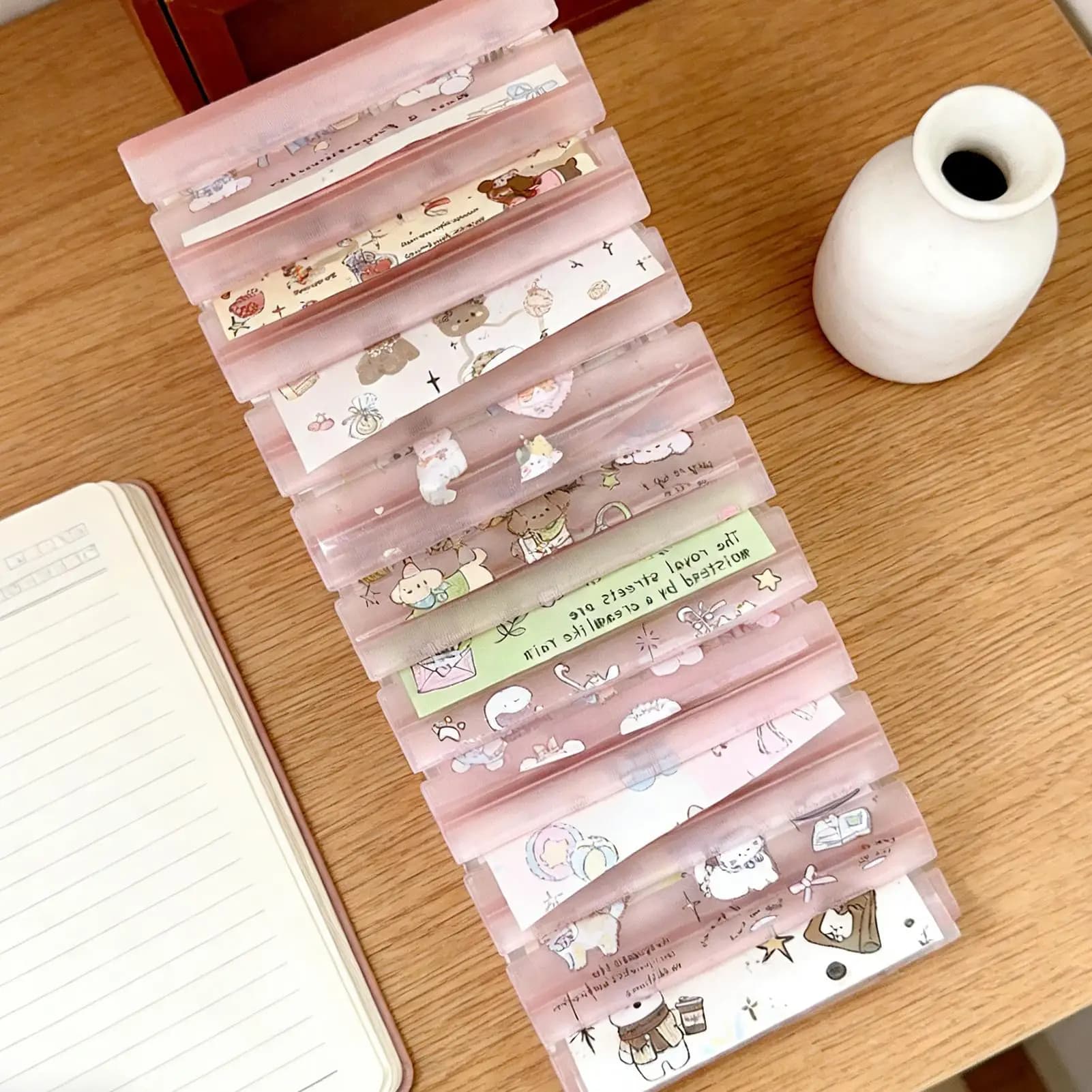 Scatola porta fogli per nail art, organizer per rotoli di pellicola per unghie, porta carta transfer per unghie a 10 scomparti
