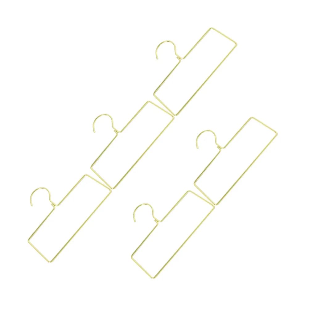 5Pcs Creative Metal Square Hangers No Burrs Eco Friendly for Clothes Home Laundry Wardrobe Fashion Hangers