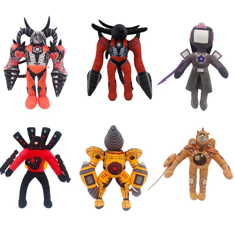 New Skibidi Toilet peluche Anime Game Figure Titan Tv Man trapano elettrico King Plushie regali da collezione per bambini fan adulto
