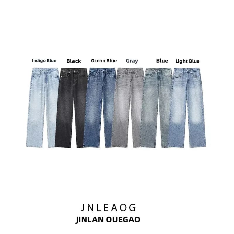 Jeans a Gamba Dritta e Larga da Donna JNLEAOG, Sensual Design at Vita Media, New Model 604529 405, Denim Pants for All Seasons