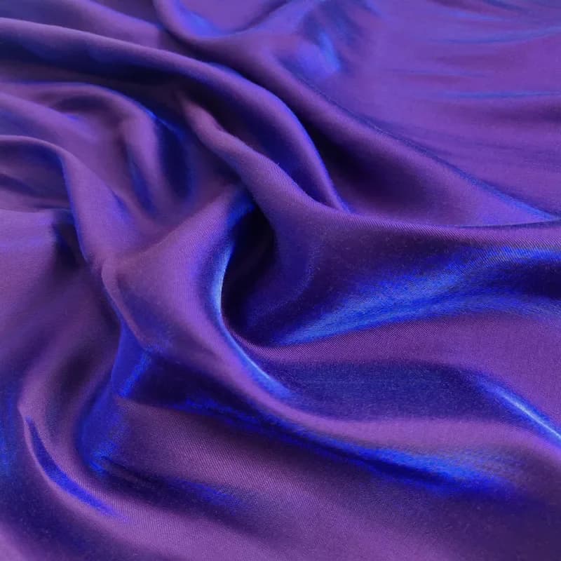 Glass Silk Satin Fabric Changing Color Foam Iridescent Crystal Glossy Material For Dress Hanfu Scene Costume DIY-D-T