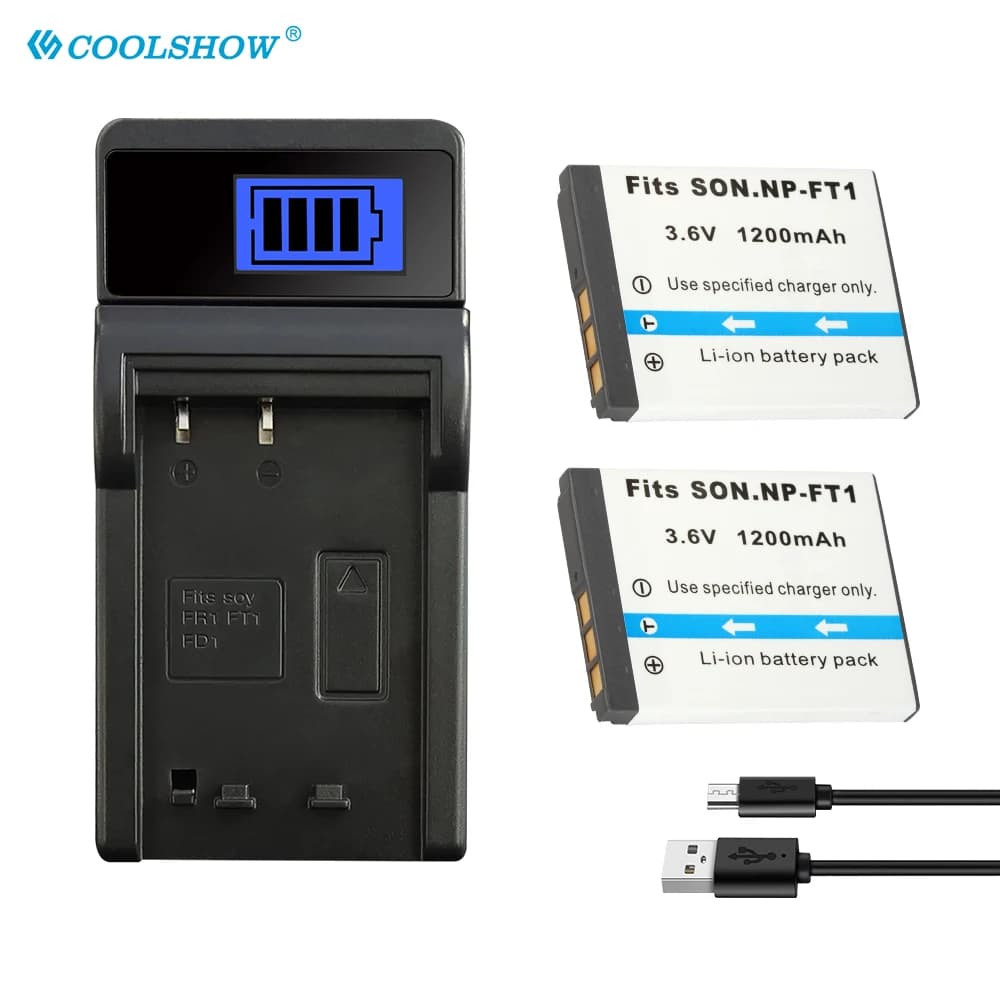Batteria NP-FT1 NP FT1 NPFT1 Per SONY DSC-M1 DSC-M2 DSC-T10 DSC-L1 DSC-T1 DSC-T3 DSC-T5 DSC-T10 DSC-L1 Caricatore della fotocamera