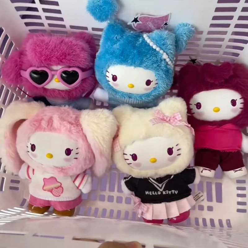 Sanrio Kitty POP STAR Series Blind Box Cute Vinyl Anime Figure Borsa a sorpresa Ciondolo Scatola misteriosa Raccogliere portachiavi Giocattoli Ragazza Regali