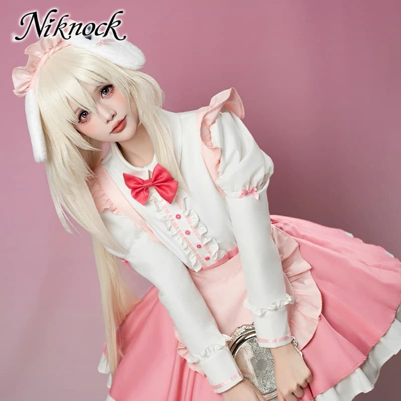 Costume Cosplay da Donna Yukimura Chieri Misono Ichika di My Favorite KEMOMIMI Adventure, Vestito da Cameriera, Stile Lolita 2026