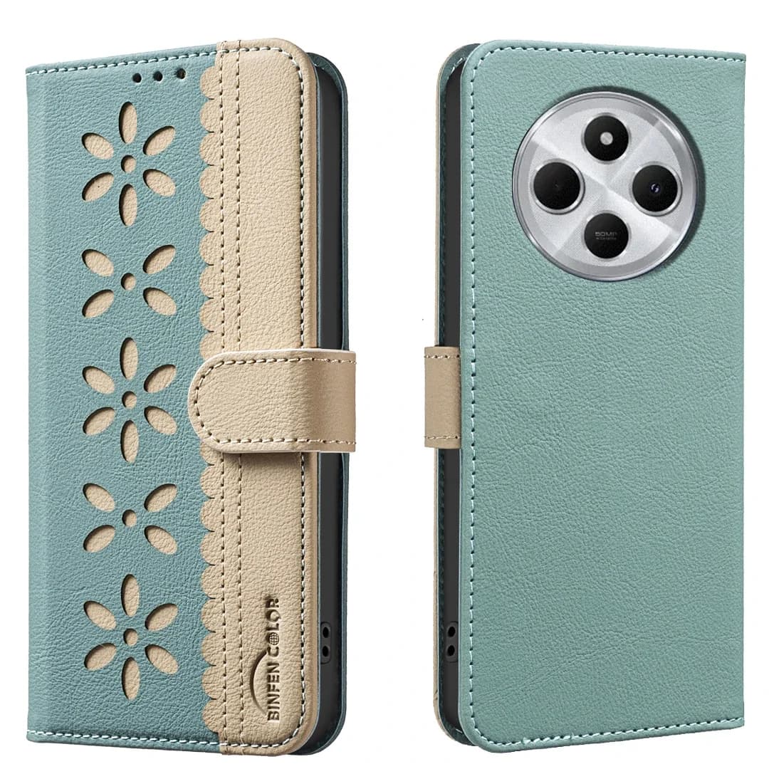 Custodia a Portafoglio Flip in Pelle Protettiva per Xiaomi Poco C75 4G - Cover Fundas Shell