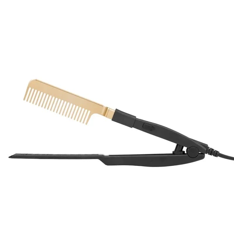 Electric Hair Plate Hot Heating Comb Hair Plate Wet and Dry Quick Heating Plate 360 Degree Rotating Hair Plate