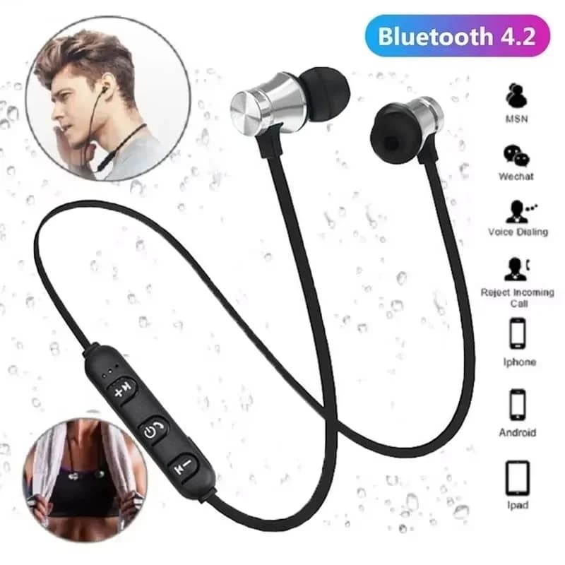 Auricolari Bluetooth Wireless per Esercizi all'Aperto, Resistenti al Sudore, Cuffie Stereo 3D per Musica, Kit Audio per Ciclismo e Jogging
