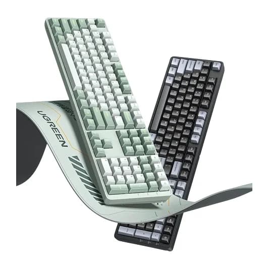Keyboard UGREEN Wired Mechanical Game Keyboard 108 PBT Desktop Laptop Covers