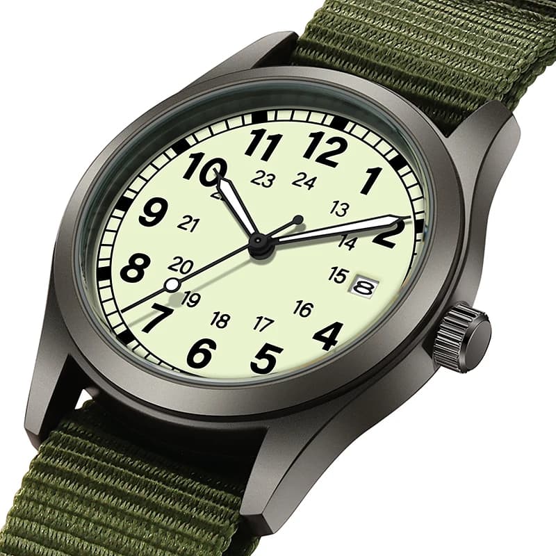 Orologio da donna TPW 2026 con cassa da 34mm, cinturino in tessuto facile da leggere, display 24 ore, funzione giorno, movimento al quarzo, luminoso