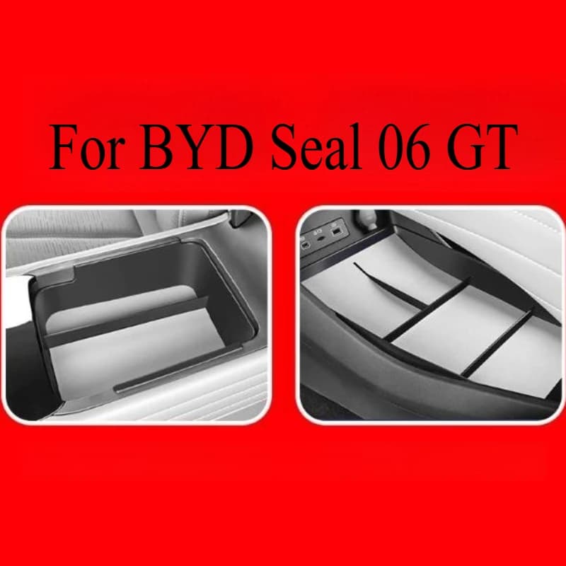 Organizer dedicato per braccioli di controllo centrale per BYD Seal 06 GT - Scatola portaoggetti interna per auto premium