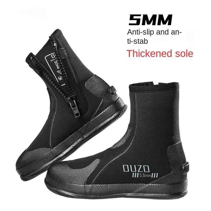 Neoprene sub boots 5 mm Non-slip sole Outdoor sports Water sports Snorkeling Surf Swimming Boat boots