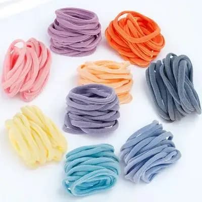 180Pcs Multicolor Elastic Loom Loops for Potholder Weaving DIY Crafts Nylon Braiding Bands Coaster Ring Making Educational