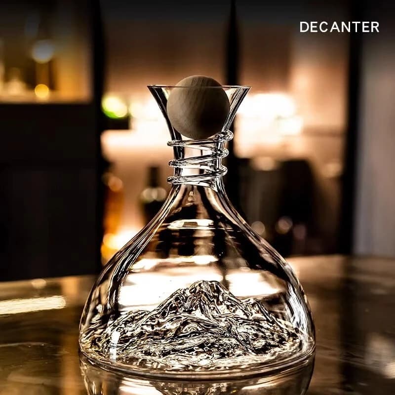 Crystal Iceberg Shape Rapid Aerating Wine Decanter Wine Glass Set Household Red Wine Separator Creative Bar Drinking Decoration